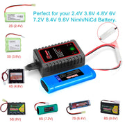 Caricabatterie intelligente per batterie Ni-MH Ni-Cr HTRC N8,, EU Plug, US Plug, UK Plug