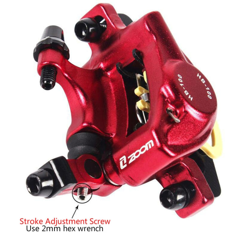 ZOOM HB100 Pinza freno idraulica per mountain bike Pinza freno a disco idraulica pieghevole per cavo per bici, Front, Rear, Front and Rear