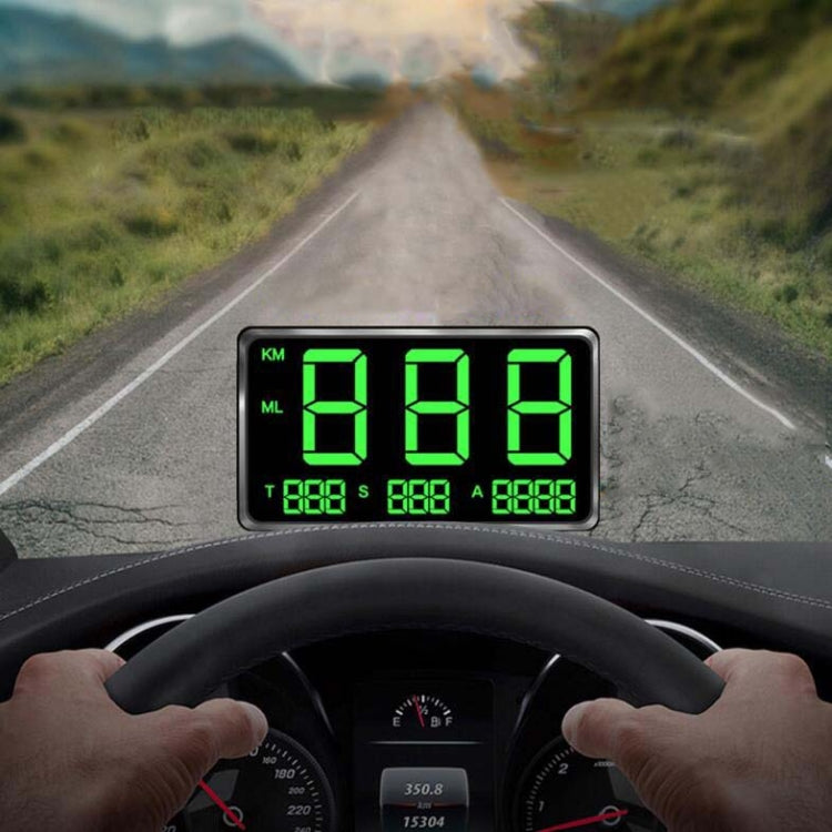 Kingneed C80 HUD da 4,5 pollici Head-up Display GPS Misuratore di velocità Allarme di velocità eccessiva Chilometraggio Orologio altitudine, C80 4.5inch