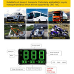 Kingneed C80 HUD da 4,5 pollici Head-up Display GPS Misuratore di velocità Allarme di velocità eccessiva Chilometraggio Orologio altitudine, C80 4.5inch