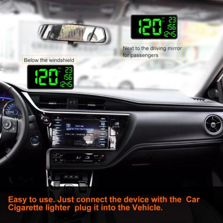 C1090 HUD da 6,2 pollici Head-up Display GPS per auto misuratore di velocità chilometraggio universale allarme di eccesso di velocità/misurazione della velocità satellitare GPS, C1090  6.2 inch