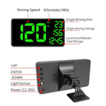 C1090 HUD da 6,2 pollici Head-up Display GPS per auto misuratore di velocità chilometraggio universale allarme di eccesso di velocità/misurazione della velocità satellitare GPS, C1090  6.2 inch
