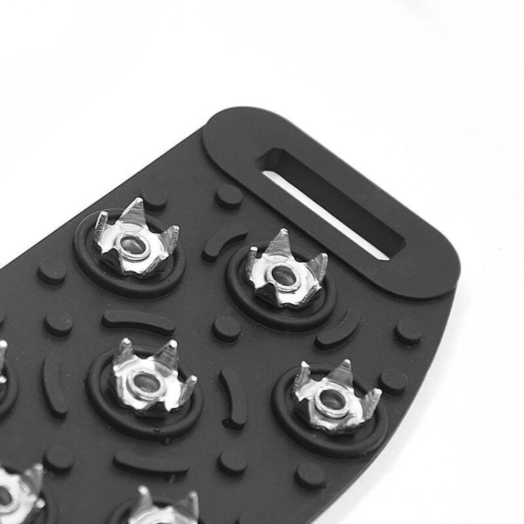 DM-1601 3 paia di alpinismo all'aperto superficie di neve e ghiaccio ramponi a 7 denti punte in lega di zinco copriscarpe antiscivolo in silicone, DM-1601Shoe Cover