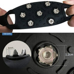 DM-1601 3 paia di alpinismo all'aperto superficie di neve e ghiaccio ramponi a 7 denti punte in lega di zinco copriscarpe antiscivolo in silicone, DM-1601Shoe Cover