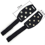 DM-1601 3 paia di alpinismo all'aperto superficie di neve e ghiaccio ramponi a 7 denti punte in lega di zinco copriscarpe antiscivolo in silicone, DM-1601Shoe Cover