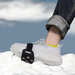 DM-1601 3 paia di alpinismo all'aperto superficie di neve e ghiaccio ramponi a 7 denti punte in lega di zinco copriscarpe antiscivolo in silicone, DM-1601Shoe Cover