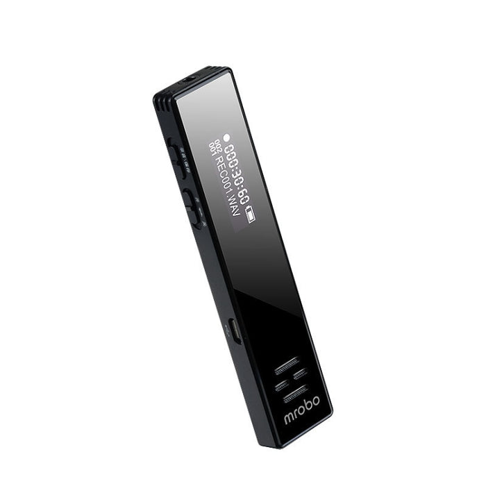 MROBO A10 Registratore vocale professionale Lettore con schermo a colori MP3 per studenti con riduzione del rumore HD, 8GB, 16 GB