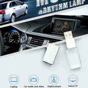 Chiavetta USB USB 2.0 con emissione di luce flash in cristallo da 2 pezzi, 8G (200 Music + 80 MV), 16G (1000 Music + 110 MV), 32G (1000 Music + 300 MV)
