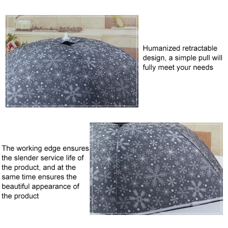 Copertura per riso isolante con motivo a fiocchi di neve Ristorante Copripiatto per la casa anti-zanzare e a prova di insetti, Snowflake Pattern Rice Cover