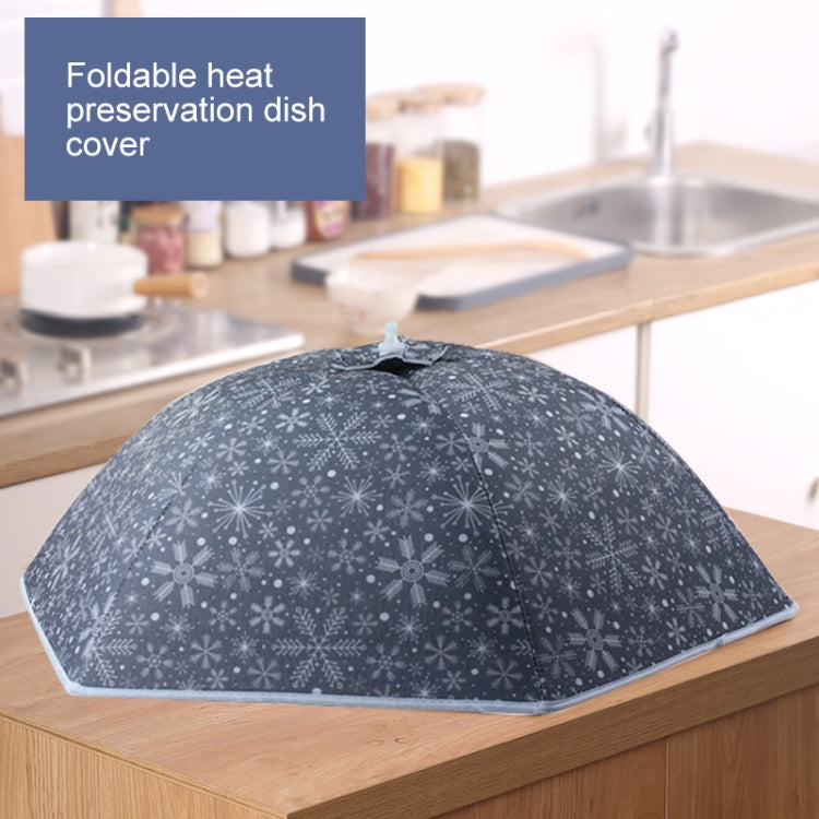 Copertura per riso isolante con motivo a fiocchi di neve Ristorante Copripiatto per la casa anti-zanzare e a prova di insetti, Snowflake Pattern Rice Cover