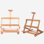Cavalletto da esposizione per schizzi con cavalletto in legno da tavolo orizzontale, Beech  45x37x50cm, Beech 35x33x48cm, Yellow Pine 35x33x48cm