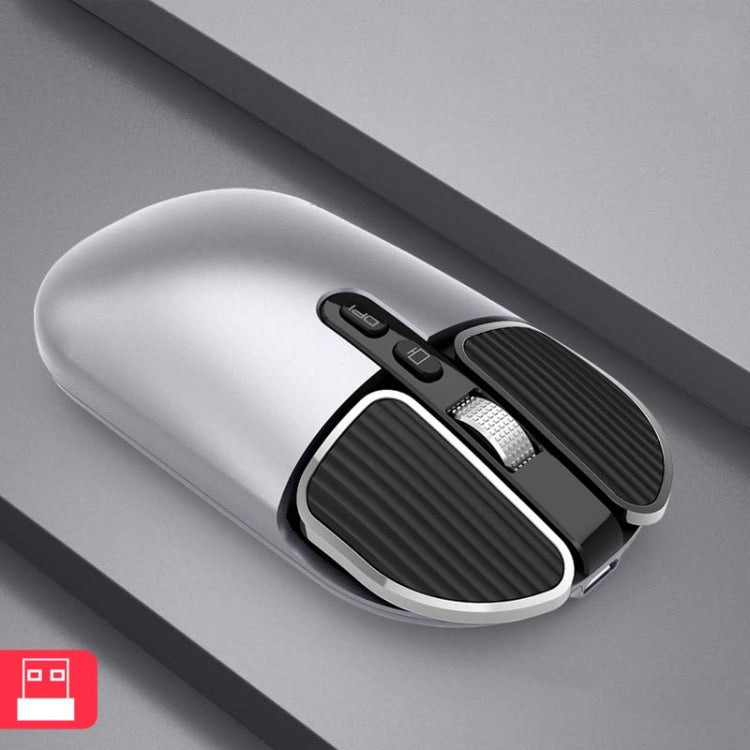 M203 2.4Ghz 5 Pulsanti 1600DPI Mouse ottico wireless Computer Notebook Office Home Mouse silenzioso, 2.4G, 2.4G+Bluetooth