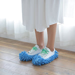 12 pezzi Copriscarpe in ciniglia per pulizia pigra Pavimento pulito Mop rimovibile e lavabile Colore casuale, Floor Mop