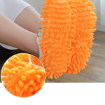 12 pezzi Copriscarpe in ciniglia per pulizia pigra Pavimento pulito Mop rimovibile e lavabile Colore casuale, Floor Mop