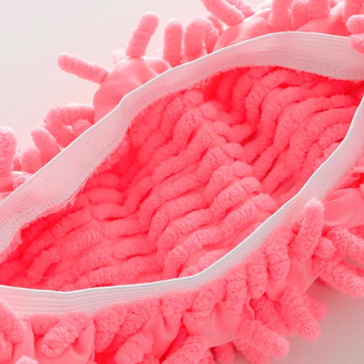 12 pezzi Copriscarpe in ciniglia per pulizia pigra Pavimento pulito Mop rimovibile e lavabile Colore casuale, Floor Mop