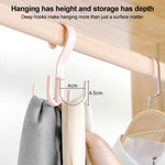 10 PZ Gancio portaoggetti girevole per guardaroba con cintura da cravatta, Tie Belt Hook