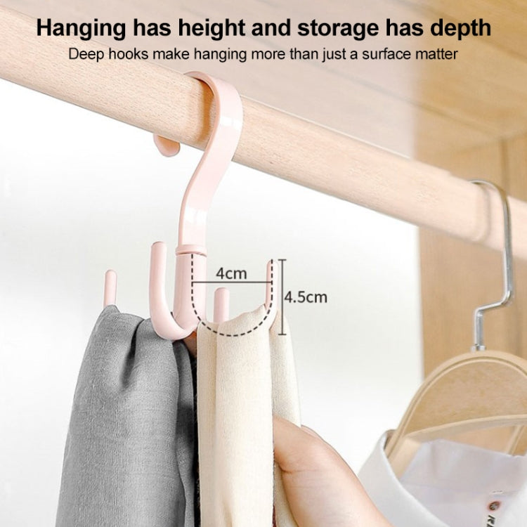 10 PZ Gancio portaoggetti girevole per guardaroba con cintura da cravatta, Tie Belt Hook