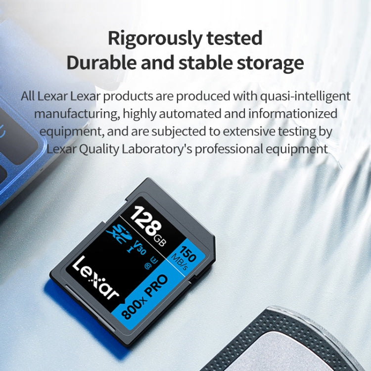 Scheda di memoria per fotocamera reflex ad alta velocità Lexar SD-800X Pro, 32GB, 64GB, 128GB, 256GB, 512GB