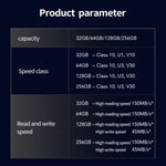 Scheda di memoria per fotocamera reflex ad alta velocità Lexar SD-800X Pro, 32GB, 64GB, 128GB, 256GB, 512GB