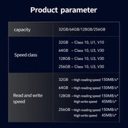 Scheda di memoria per fotocamera reflex ad alta velocità Lexar SD-800X Pro, 32GB, 64GB, 128GB, 256GB, 512GB