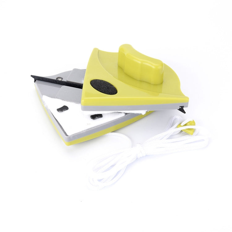 2 pezzi di detergente per vetri a doppia faccia, triangolo, detergente per vetri magnetico multifunzionale, 2 PCS (Green), 2 PCS (White)