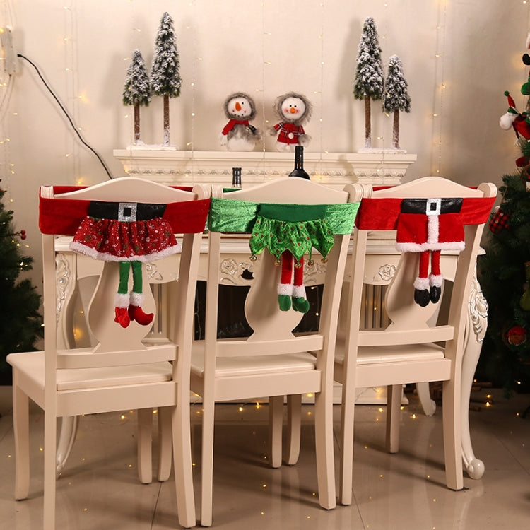 Decorazioni per la copertura della sedia di Natale Ornamenti per la tavola di Natale