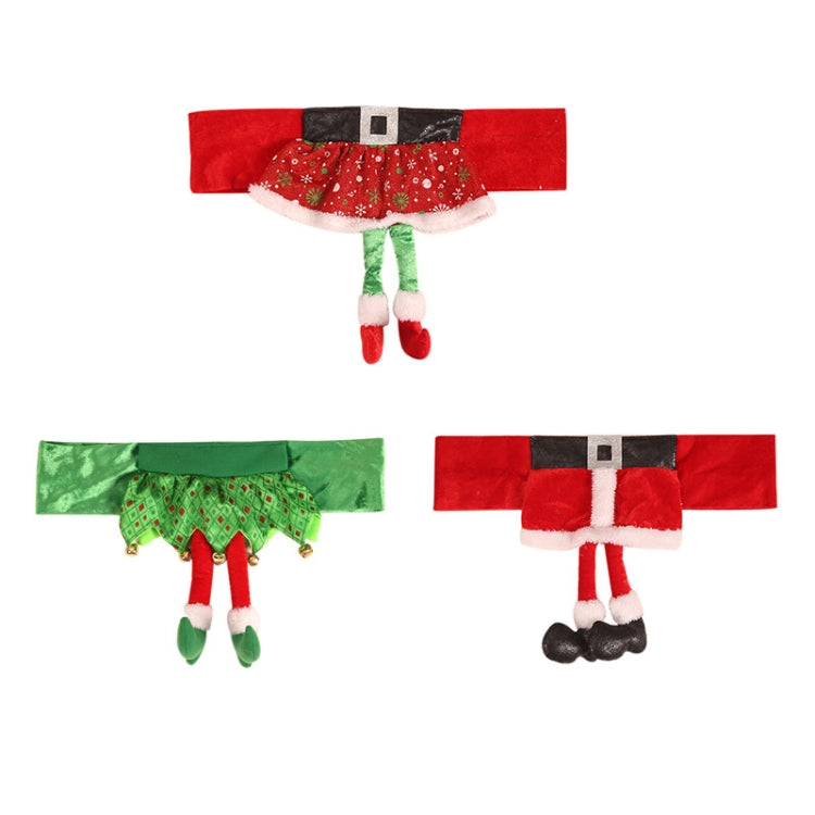 Decorazioni per la copertura della sedia di Natale Ornamenti per la tavola di Natale