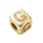 3 pezzi braccialetto con perline con lettera inglese in ottone micro-intarsiato coppia cordino rosso tirare gioielli braccialetto fai da te, A, B, C, D, E, F, G, H, I, J, K, L, M, N, O, P, Q, R, S, T, U, V, W, X
