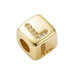 3 pezzi braccialetto con perline con lettera inglese in ottone micro-intarsiato coppia cordino rosso tirare gioielli braccialetto fai da te, A, B, C, D, E, F, G, H, I, J, K, L, M, N, O, P, Q, R, S, T, U, V, W, X