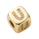 3 pezzi braccialetto con perline con lettera inglese in ottone micro-intarsiato coppia cordino rosso tirare gioielli braccialetto fai da te, A, B, C, D, E, F, G, H, I, J, K, L, M, N, O, P, Q, R, S, T, U, V, W, X