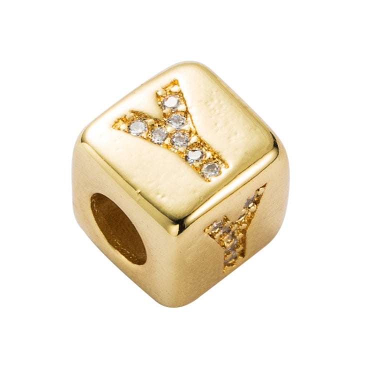 3 pezzi braccialetto con perline con lettera inglese in ottone micro-intarsiato coppia cordino rosso tirare gioielli braccialetto fai da te, Y, Z