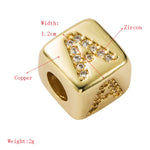 3 pezzi braccialetto con perline con lettera inglese in ottone micro-intarsiato coppia cordino rosso tirare gioielli braccialetto fai da te, Y, Z