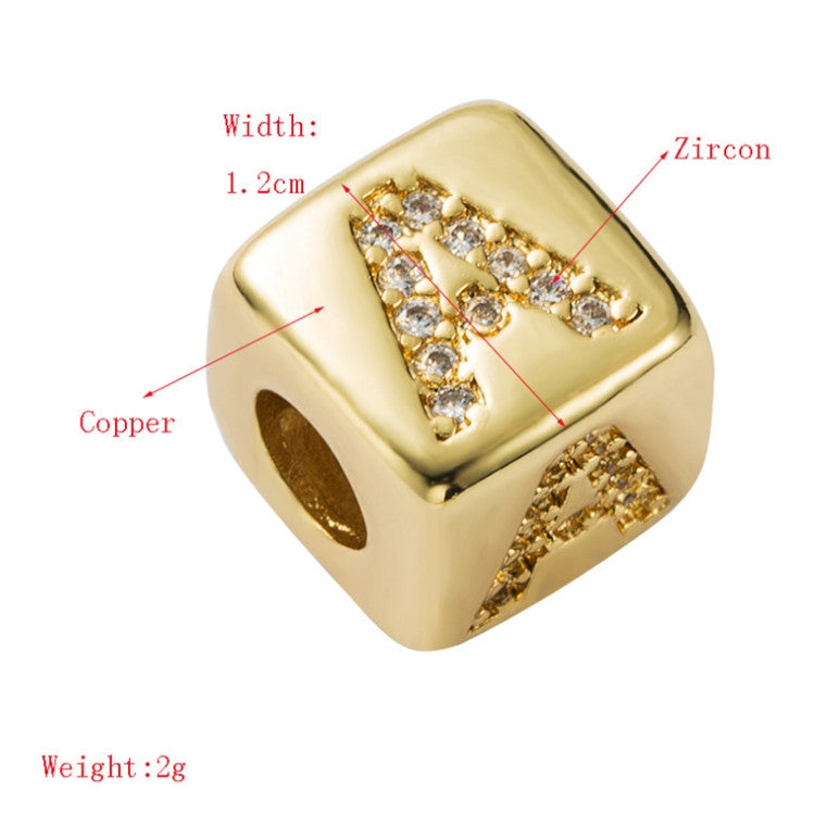 3 pezzi braccialetto con perline con lettera inglese in ottone micro-intarsiato coppia cordino rosso tirare gioielli braccialetto fai da te, Y, Z