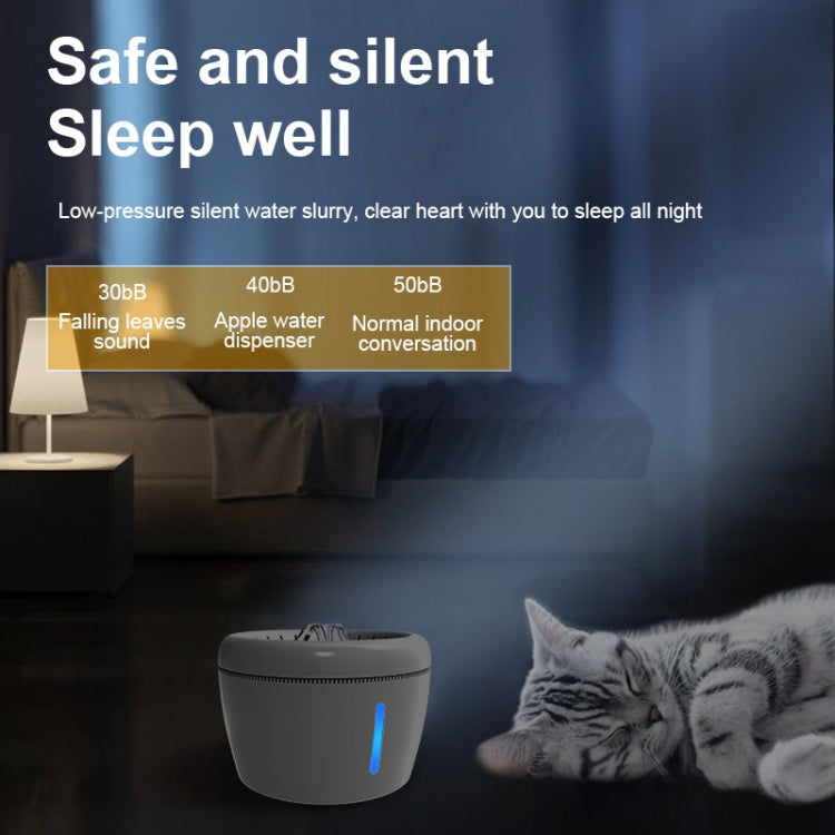 Distributore di acqua per animali domestici Distributore di acqua per animali domestici a circolazione elettrica, Basic, Night Light