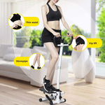 Stepper idraulico multifunzionale per attrezzature per il fitness con bracciolo muto per uso domestico, with Drawstring and Carpet, with Drawstring, Basic