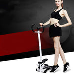 Stepper idraulico multifunzionale per attrezzature per il fitness con bracciolo muto per uso domestico, with Drawstring and Carpet, with Drawstring, Basic