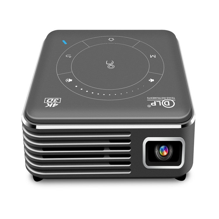 Mini proiettore intelligente P11 854x480 DLP con telecomando a infrarossi, Android 9.0, 2 GB + 16 GB, supporto WiFi 2.4G/5G, Bluetooth, scheda TF