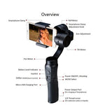 Stabilizzatore cardanico portatile a 3 assi per fotocamera