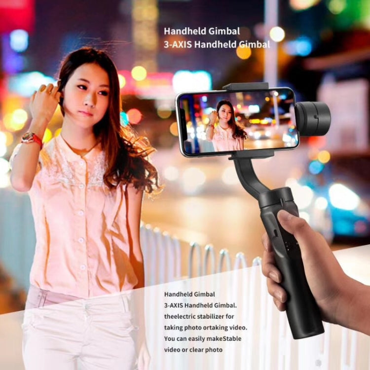 Stabilizzatore cardanico portatile a tre assi H4 per riprese stabili, supporto live per fotocamera con bilanciamento anti-vibrazione