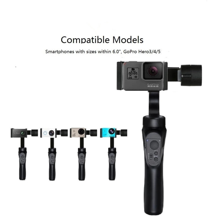 Stabilizzatore cardanico portatile a tre assi H4 per riprese stabili, supporto live per fotocamera con bilanciamento anti-vibrazione