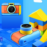 Mini fotocamera digitale HD per bambini con doppia lente