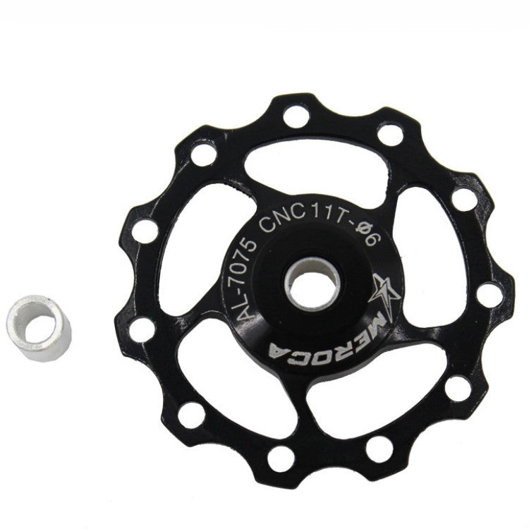 4 PCS MEROCA Cuscinetti In Metallo Mountain Bike Bici Da Strada Deragliatore Posteriore Ruota Guida 11T/13T Ruota Guida, 11T Black, 13T Black, 11T Red, 13T Red, 11T Blue, 13T Blue, 11T Purple, 13T Purple, 11T Silver, 13T Silver                         ...