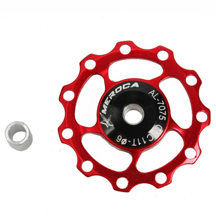 4 PCS MEROCA Cuscinetti In Metallo Mountain Bike Bici Da Strada Deragliatore Posteriore Ruota Guida 11T/13T Ruota Guida, 11T Black, 13T Black, 11T Red, 13T Red, 11T Blue, 13T Blue, 11T Purple, 13T Purple, 11T Silver, 13T Silver                         ...