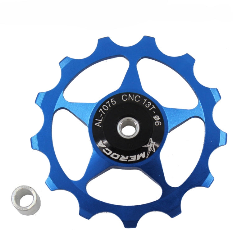 4 PCS MEROCA Cuscinetti In Metallo Mountain Bike Bici Da Strada Deragliatore Posteriore Ruota Guida 11T/13T Ruota Guida, 11T Black, 13T Black, 11T Red, 13T Red, 11T Blue, 13T Blue, 11T Purple, 13T Purple, 11T Silver, 13T Silver                         ...