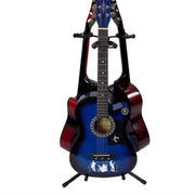 Treppiede Supporto per chitarra con regolazione dell'altezza a tre teste, Three-head Guitar Stand