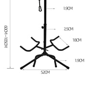 Treppiede Supporto per chitarra con regolazione dell'altezza a tre teste, Three-head Guitar Stand