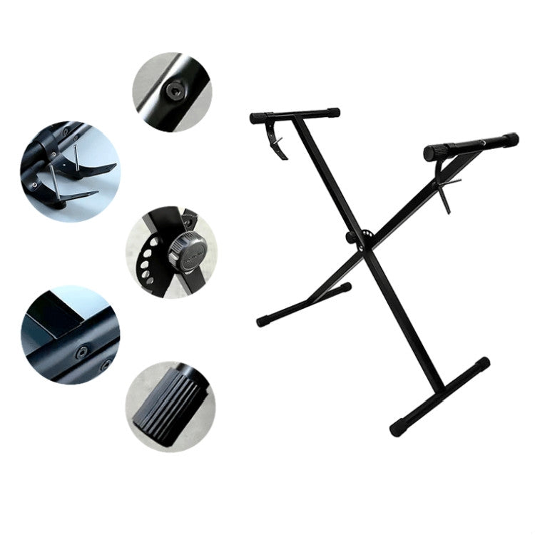 Supporto per organo elettronico a tubo singolo a forma di X, X-shaped Electronic Organ Stand