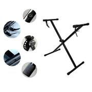 Supporto per organo elettronico a tubo singolo a forma di X, X-shaped Electronic Organ Stand