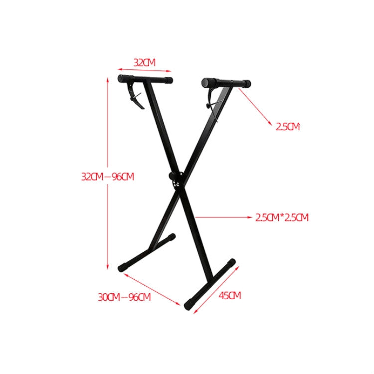 Supporto per organo elettronico a tubo singolo a forma di X, X-shaped Electronic Organ Stand