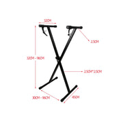 Supporto per organo elettronico a tubo singolo a forma di X, X-shaped Electronic Organ Stand